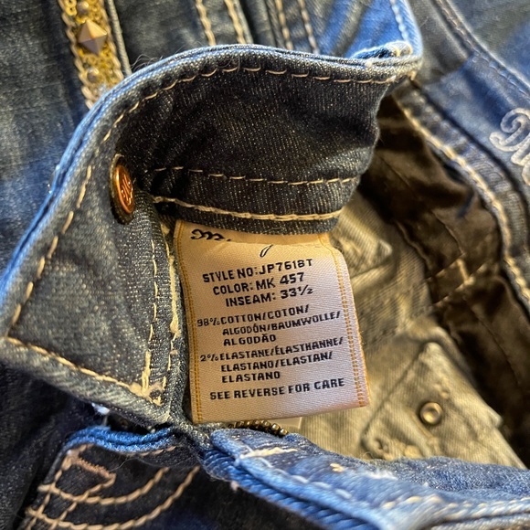 Miss Me,size 27, inseam 29 1/2, Straight. - Picture 3 of 6